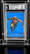 2013 Marvel Fleer Retro BLUE Precious Metal Gem PMG Wolverine /50 #16 MINT 9 picture