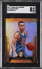 2012 PANINI GOLD STANDARD PLATINUM #27 STEPHEN CURRY 8/10 SGC 8 picture