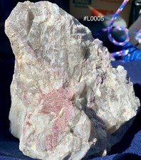 7 LB Pink Tourmaline with Lepidolite - Large Healing Anchi Crystal-Buddha Shaped picture