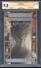 Sandman #1 (1989) 9.8 CGC- TRIPLE SIGNED by Neil Gaiman, Sam Kieth & Dave McKean picture