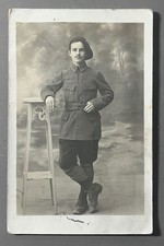 PHOTO CARD military man gay photographer Lançon Frères Chambéry Annecy picture