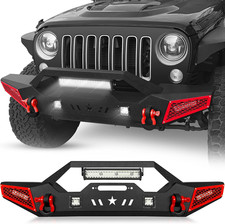 For Wrangler JK JL & Gladiator JT Front Bumper Compatible with 2007-2026 Jeep Wr picture