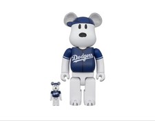 BE@RBRICK 400% & 100% MLB PEANUTS SNOOPY Medicom Toy Bearbrick Figure Japan picture