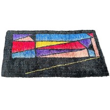 Mid Century Modern Rya Shag Rug 6 x 11 1960s 1970s Vintage Panton picture