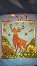 Antique 1910s Yakima Native American Large Pictorial Flat Bag 14.75