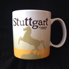 Starbucks Stuttgart Icon Mug Germany Horse Coat of Arms Stallion Yellow Baden picture