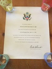 WW2 Fallen Soldier Historical Letter Signed By FDR Franklin Delano Roosevelt picture