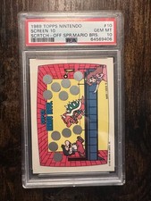 ICONIC Bowser AND Peach Topps Nintendo 1989 Super Mario Screen 10 (RECORD SALE) picture