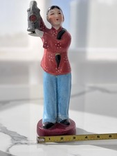 Chinese Revolutionary Porcelain Figure, Red Lantern Opera hero, Vintage picture