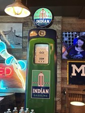1940 Indian Gasoline Restored Martin & Schwartz Gas pump picture