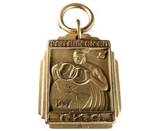 Dallas Texas 1937 Pan American Games Olympic Gold Medal picture