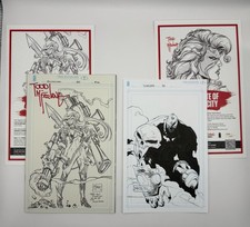 Scorched #50 - 1:1000 McFarlane Virgin + Barberi OA Sketch (COAs Included) Spawn picture