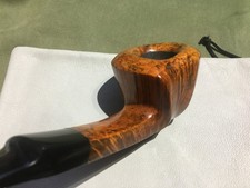 LARSEN COPENHAGEN straight grain pipe –new old stock – beautiful wood – rare – picture