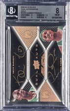 2008-09 UD BLACK DUAL AUTOS GOLD #DAPG GARNETT/PIERCE BGS 8 picture