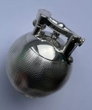 Vintage 1929 STERLING SILVER Dunhill Ball ‘Lift Arm’ Lighter - OVERHAULED picture