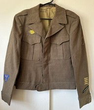 Named Identified 8th Army Air Force AAC Ike Jacket Jewish Serviceman Sergeant picture