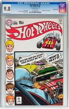 Hot Wheels #1 CGC 9.8 DC 1970 Double Cover Rare White Pages TV Cartoon C12 cm picture
