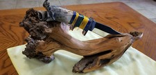 John E Toner Continental Divide Knife RARE Driftwood Lion Base Collector Quality picture