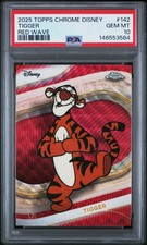 2025 TOPPS CHROME DISNEY RED WAVE #142 TIGGER 5/5 PSA 10 picture