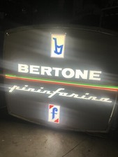 Rare Pininfarina Bertone Dealership Dealer Sign Ferrari Alfa Romeo Fiat Lancia picture