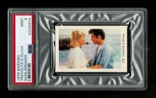 PSA 9 JOHN TRAVOLTA & OLIVIA NEWTON JOHN in GREASE 1978 Card HIGHEST EVER 1/1 picture