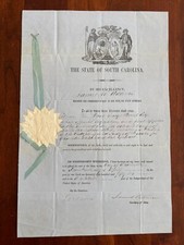 RARE 1856 South Carolina GOVERNOR James Hopkins Adams, Letter re Railroad Stock picture