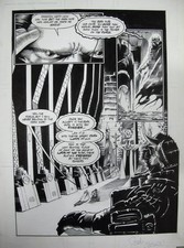 vtg 1994 original comic ink art - Dark Horse Star Wars Tales of the Jedi: Sith picture