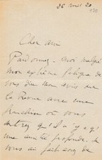 Marcel PROUST - Autograph Letter Signed to Jacques RIVIÈRE [Rare Content] picture