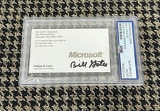 Bill Gates Signed Autograph Offical Authentic Business Card PSA/DNA Encapsulated picture