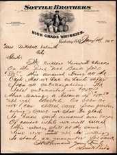1904 Charleston SC Whiskey - Sottile Brothers Whiskies  EX Rare Letter Head Bill picture