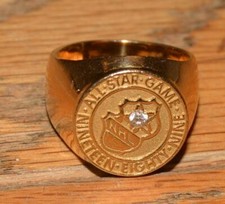 1989 NHL ALL STAR GAME BELONGED TO HALL OF FAMER 14K TIFFANY RING PLAYER ISSUED picture