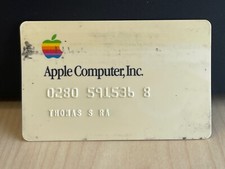 Vintage Apple Original Credit Card - 1986 - Rare picture