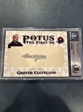 Grover Cleveland Authentic Cut Signature 2020 HA POTUS First 36 picture