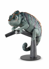 NEW LLADRO CHAMELEON FIGURINE #9564 BRAND NIB BEAUTIFUL WILD METALLIC SAVE$ F/SH picture