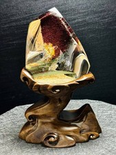 2.7LB A+++ natural Color Ghost crystal quartz hand carved Decoration+stand picture