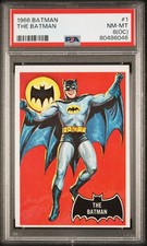 1966 TOPPS BATMAN #1 THE BATMAN PSA 8 OC picture