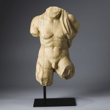 Art & Antiques Carved Sculpture Statue Roman marble torso of a man picture