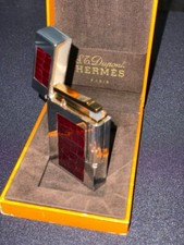 RARE S.T.DUPONT × HERMES collaboration Gas Lighter Brown Silver with box picture