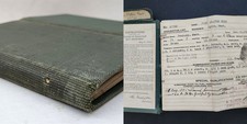 1916-48 antique NAVY SAILOR SERVICE RECORD book lynn ma J SLATER REED WWI WWII picture
