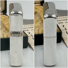 Zippo Goods Zippo lighter rare case item vertical engraving 3 barrel around 1947 picture