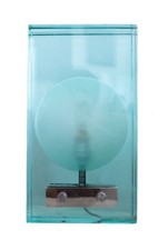 Fontana Arte 1960 Italy Milan Very Rare Table Desk Lamp In Glass And Hardware picture
