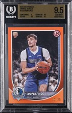 2025-26 BOWMAN [ROOKIE CARD] ORANGE BORDER /25 #1 COOPER FLAGG BGS 9.5 picture