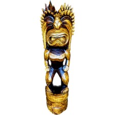 Large Tiki Ku 7 foot - Natural MonkeyPod Architectural Design | #yuy3806200 picture