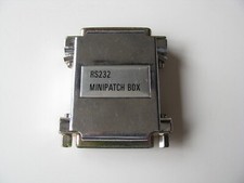 1 Vtg 25 Pin Male to 25 Pin Female Cable Connector Adapter RS232 Mini Patch Box picture