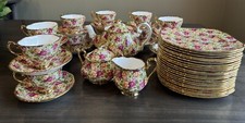 Royal Albert Old Country Roses Chintz Collection teaset 41 pc RARE picture