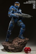 HALO SPARTAN BLUE TEAM LEADER Premium Format Figure Sideshow Collectibles Xbox picture