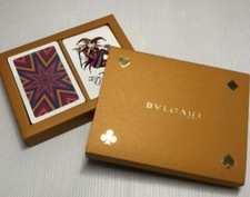 BVLGARI Playing Cards Game Set of 2 Rare Both Unused Novelty picture