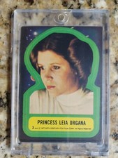 1977 Topps Star Wars Sticker Trading Card Princess Leia Organa picture