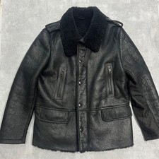 Etro Etro Shearling Jacket Black Paisley Switching Women Rare Luxury Designer Mo picture