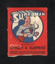 1940 Leader Novelty Candy Co. SUPERMAN Premium Coupon Card - Perforated picture